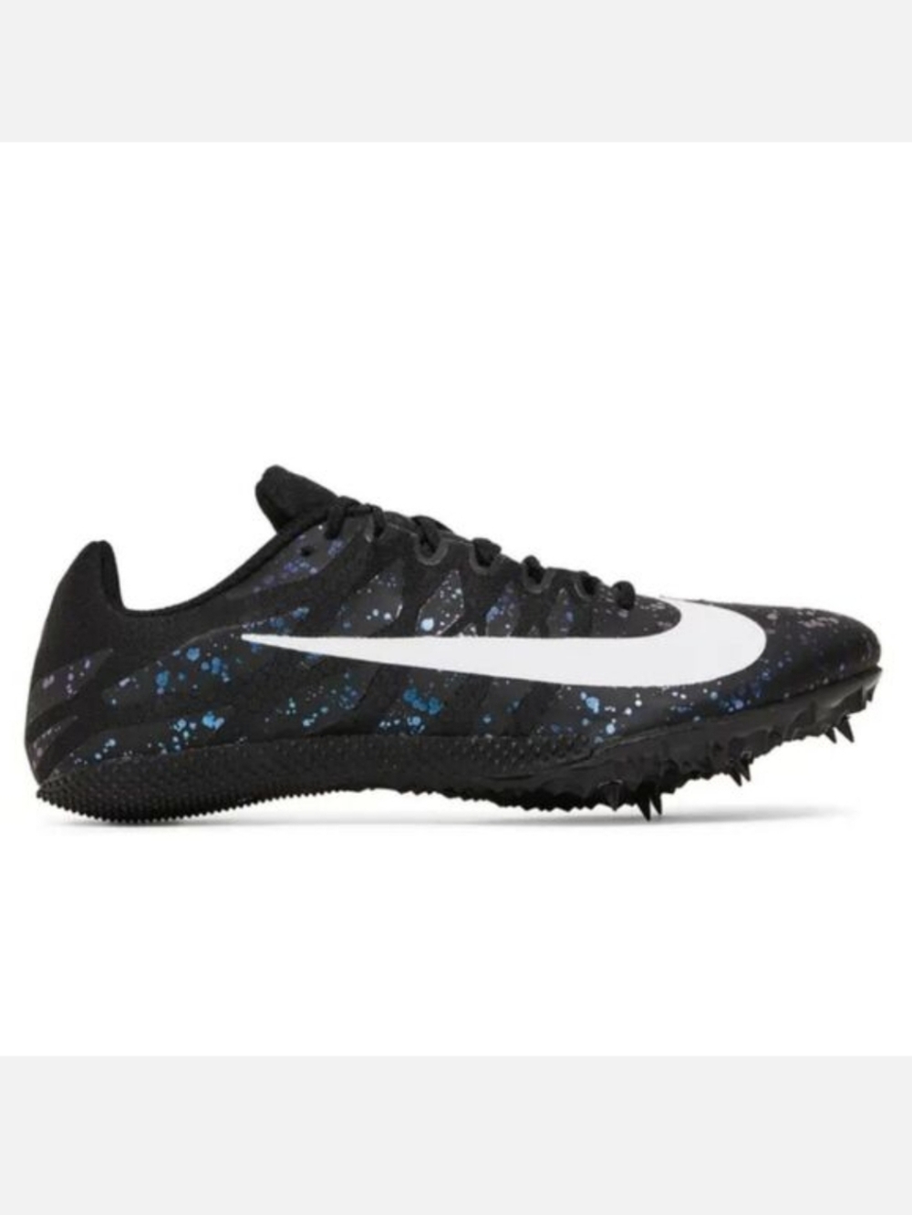 Nike Zoom Rival S 9 Black Indigo Fog Speckled Track Sprint Shoes Size 13 Mens